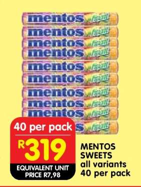 MENTOS SWEETS
