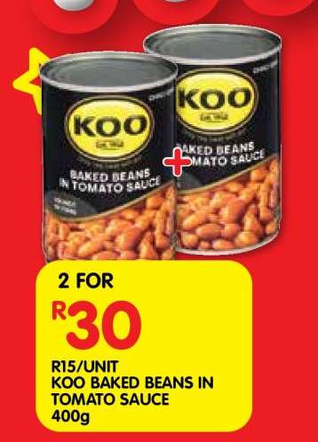 Koo Baked Beans in Tomato Sauce 400g