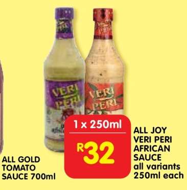 ALL JOY VERI PERI AFRICAN SAUCE