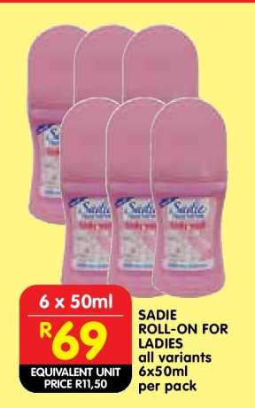 SADIE ROLL-ON FOR LADIES