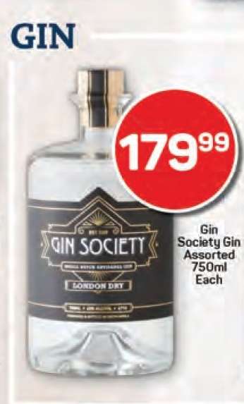 Gin Society Gin Assorted 750ml Each