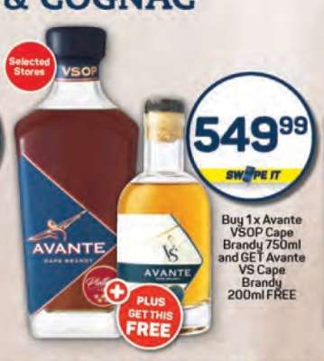 Avante VSOP Cape Brandy 750ml