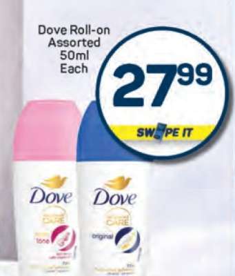 Dove Roll-on Assorted 50ml Each