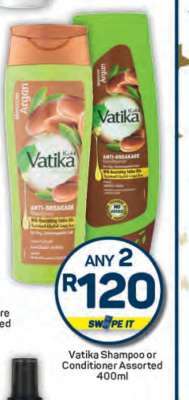 Vatika Shampoo or Conditioner Assorted 400ml