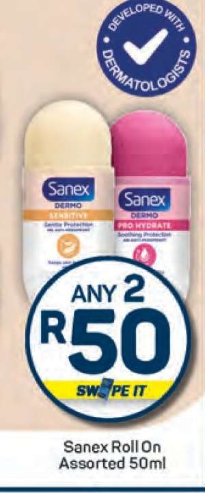 Sanex Roll On Assorted 50ml