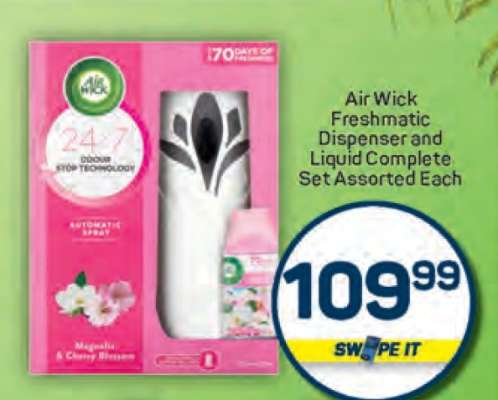 Air Wick Freshmatic Dispenser and Liquid Complete Set Assorted Each