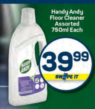 Handy Andy Floor Cleaner Assorted 750ml Each