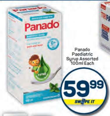 Panado Paediatric Syrup Assorted 100ml Each