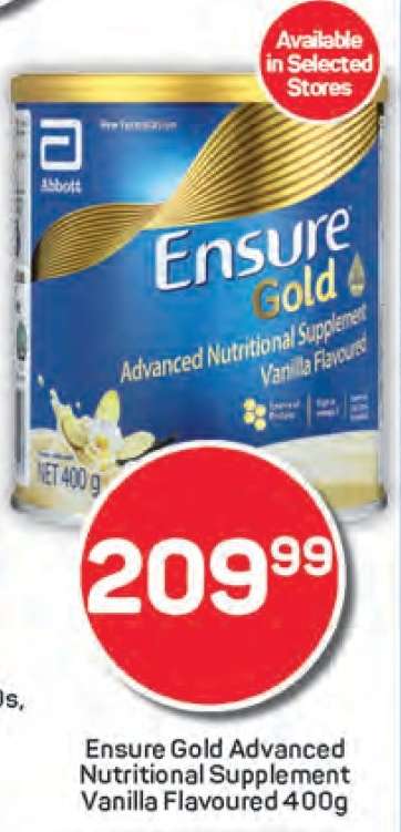 Ensure Gold Advanced Nutritional Supplement Vanilla Flavoured 400g