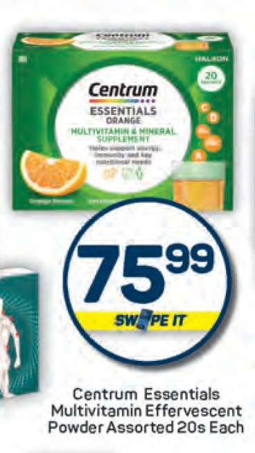 Centrum Essentials Multivitamin Effervescent Powder Assorted 20s Each