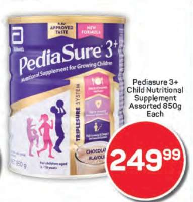 Pediasure 3+ Child Nutritional Supplement Assorted 850g Each