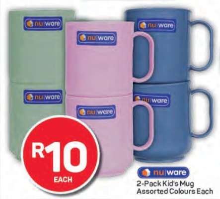 2-Pack Kid's Mug Assorted Colours Each