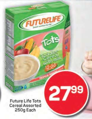 Future Life Tots Cereal Assorted 250g Each