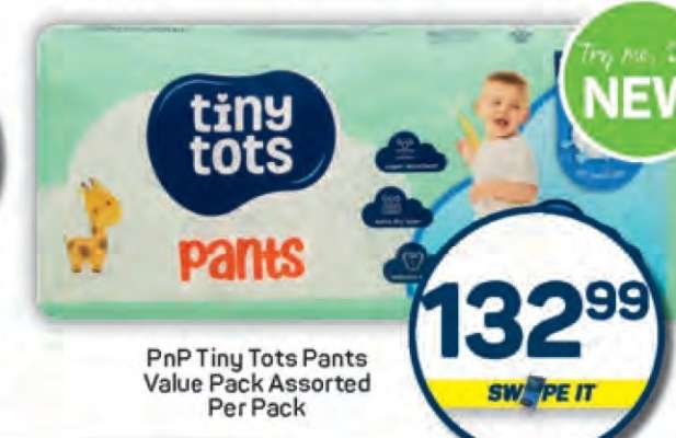 PnP Tiny Tots Pants Value Pack Assorted Per Pack