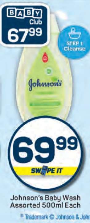 Johnson’s Baby Wash Assorted 500ml Each