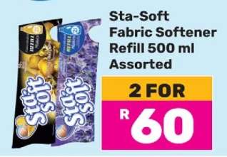 Sta Soft Fabric Softener Refill 500 ml Assorted