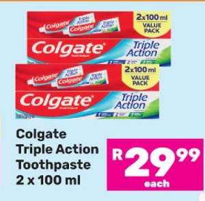 Colgate Triple Action Toothpaste 2 x 100 ml