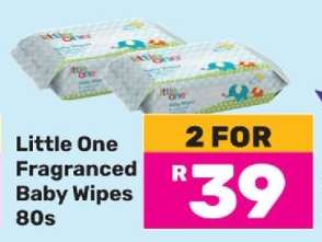 Little One Fragranced Baby Wipes-80s