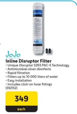 Inline Disruptor Filter