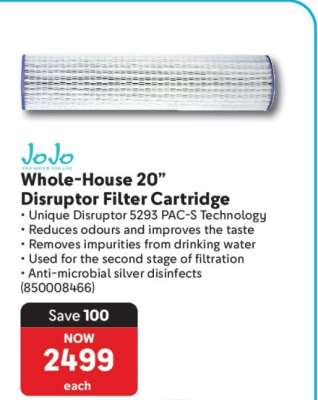 Whole-House 20” Disruptor Filter Cartridge