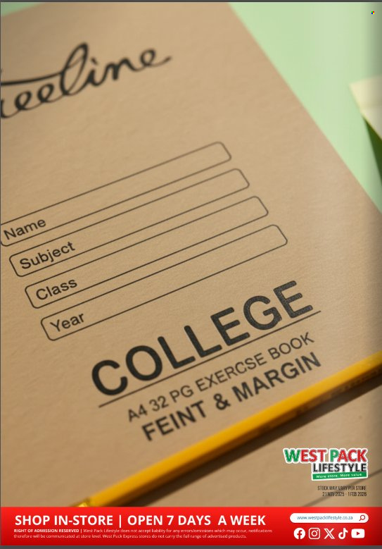 West Pack Lifestyle specials - 21/11/2025 - 01/02/2026. Page 6