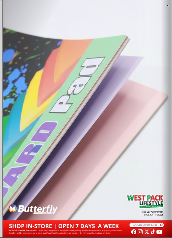 West Pack Lifestyle specials - 21/11/2025 - 01/02/2026. Page 26