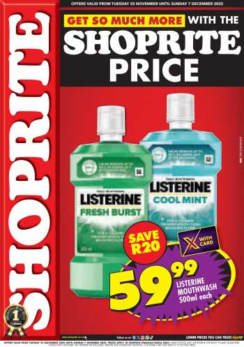 Shoprite catalogue  - 25/11/2025 - 07/12/2025.