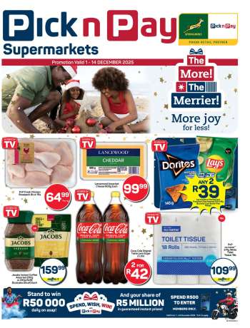 Pick n Pay Supermarket catalogue  - 01/12/2025 - 14/12/2025.