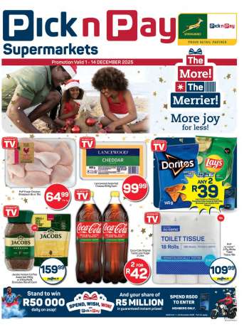 Pick n Pay Supermarket catalogue  - 01/12/2025 - 14/12/2025.