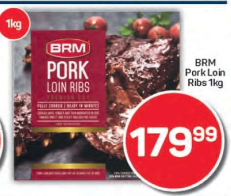 BRM Pork Loin Ribs 1kg