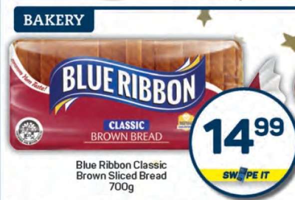 Blue Ribbon Classic
Brown Sliced Bread
700g