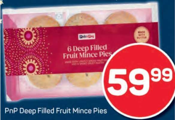 PnP Deep Filled Fruit Mince Pies