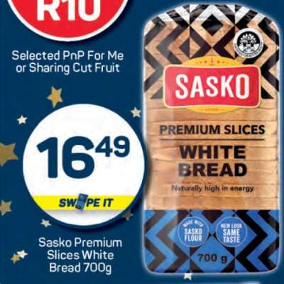 Sasko Premium Slices White Bread 700g
