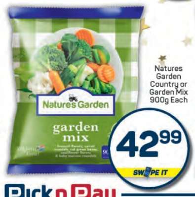 Natures Garden Country or Garden Mix 900g
