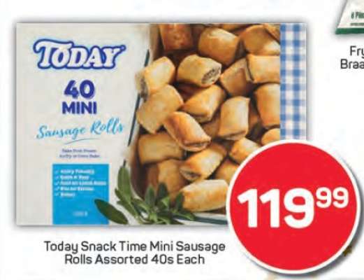Today Snack Time Mini Sausage Rolls Assorted 40s Each