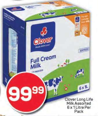 Clover Long Life Milk Assorted