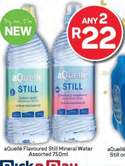 aQuellé Flavoured Still Mineral Water