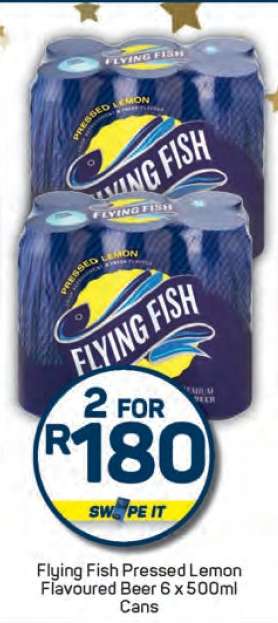 Flying Fish Pressed Lemon Flavoured Beer 6 x 500ml Cans