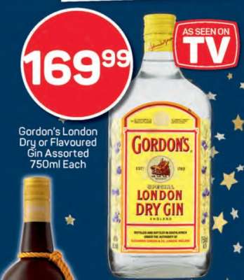 Gordon's London Dry or Flavoured Gin