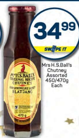 Mrs H.S.Ball's Chutney Assorted