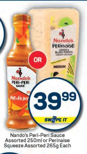 Nando's Peri-Peri Sauce or Perinaise