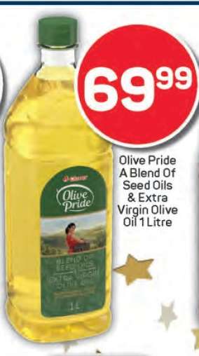 Olive Pride A Blend Of Seed Oils & Extra Virgin Olive Oil 1 Litre
