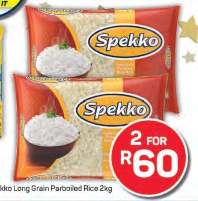 Spekko Long Grain Parboiled Rice-2Kg