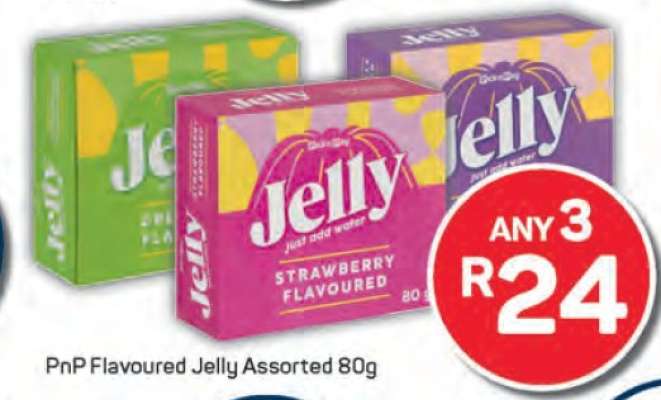 PnP Flavoured Jelly Assorted 80g