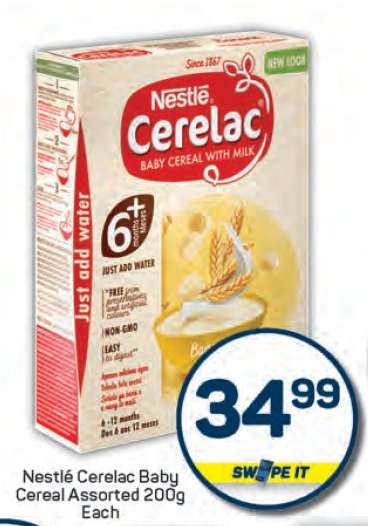 Nestlé Cerelac Baby Cereal Assorted 200g