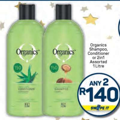 Organics Shampoo Conditioner or 2in1