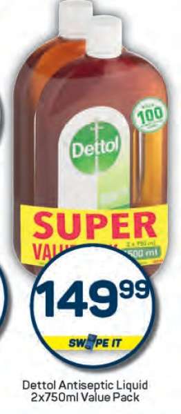 Dettol Antiseptic Liquid 2x750ml Value Pack
