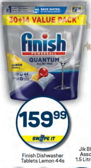 Finish Dishwasher Tablets Lemon 44s