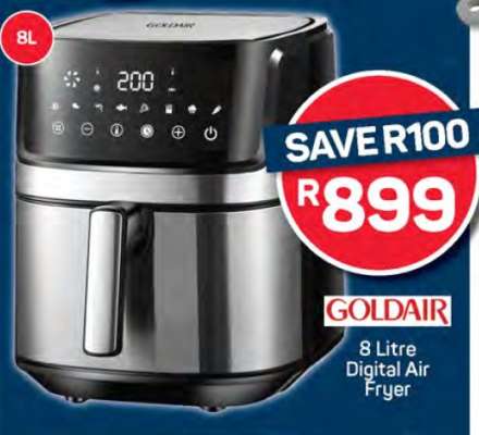 Goldair 8 Litre Digital Air Fryer