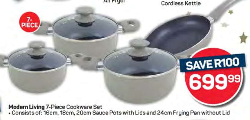 Modern Living 7-Piece Cookware Set